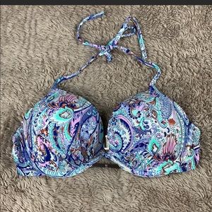 Victoria’s Secret paisley push-up bathing suit top 36D